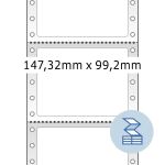 HERMA Computeretiketten 147.32x99.2 mm 1-bahnig...