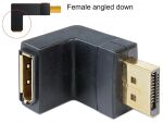 DELOCK Displayport Adapter DP -> DP St/Bu 90° unten