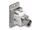 DELOCK Panel Mount BNC Bu zu BNC Bu silber / weiß