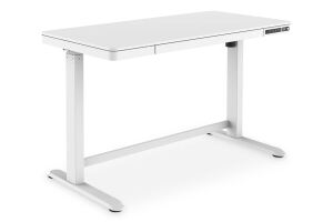 Digitus Elektrisch höhenverstellbarer Schreibtisch mit USB-Ladestation und Schublade
