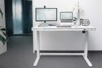 Digitus Elektrisch höhenverstellbarer Schreibtisch mit USB-Ladestation und Schublade