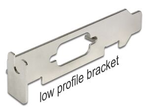 DELOCK Slotblech Low Profile mit D-Sub9 Öffnung