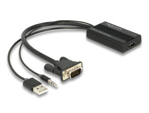 DELOCK HDMI zu VGA Adapter mit Audio 25 cm