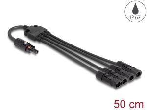 DELOCK DL4 Solar Splitter Kabel 1xBuchse zu 4xStecker 5