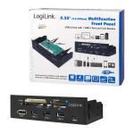 LogiLink UA0341 Kartenleser SATA Eingebaut Schwarz