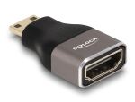 DeLOCK HDMI Adapter Mini-C Stecker zu A Buchse 8K 60 Hz...