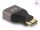 DeLOCK HDMI Adapter Mini-C Stecker zu A Buchse 8K 60 Hz grau Metall