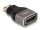 DeLOCK HDMI Adapter Mini-C Stecker zu A Buchse 8K 60 Hz grau Metall