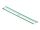 DELOCK Edelstahlkabelbinder L 200 x B 4,6 mm grün 10 Stück