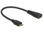 DeLOCK 0.23m mini-HDMI/HDMI HDMI-Kabel 0,23 m HDMI Type C...
