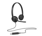 Logitech 981-000475 Kopfhörer & Headset Kabelgebunden Kopfband Büro/Callcenter USB Typ-A Schwarz