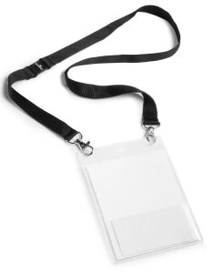 Durable Namensschild A6 mit Textilband duo