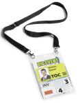 Durable Namensschild A6 mit Textilband duo