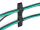 DeLOCK Klett-Kabelhalter selbstklebend L 110 mm x B 20 mm Set 10 Stück schwarz