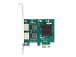 DeLOCK PCI Express x1 Karte zu 2 x RJ45 Gigabit LAN BCM