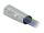 DeLOCK Kabelschutzschlauch mit Knopfverschluss hitzebeständig 2 m x 70 mm grau / schwarz