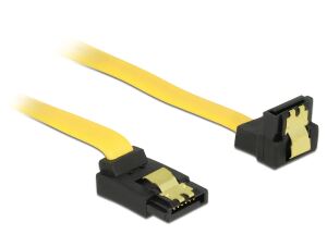 DELOCK SATA-Kabel SATA III up -> SATA down St/St 0.50m Clips