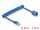 DELOCK RJ45 Spiralkabel St > Bu Cat.6 UTP 0,8m - 1,8m blau