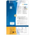 HERMA Typenschildetiketten A4 210x297 mm silber extrem stark haftend Folie matt 25 St.