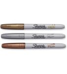 Sharpie 1986006 Marker 3 Stück(e) Feine Spitze Bronze, Gold, Silber