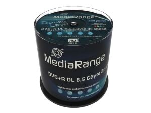 MediaRange MR471 DVD-Rohling 8,5 GB DVD+R DL 100 Stück(e)