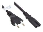 Alcasa P0370-S025 Stromkabel Schwarz 2,5 m Netzstecker...