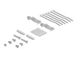 DELOCK Keystone Patchpanel 6 Port grau