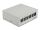 DELOCK Keystone Patchpanel 6 Port grau