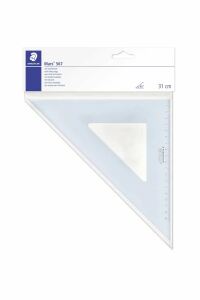 Staedtler Mars 567 Schreibtisch-Lineal 310 mm Kunststoff Blau, Transparent 1 Stück(e)