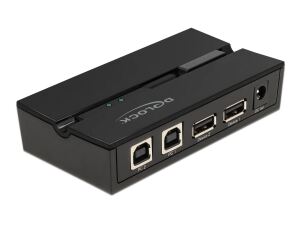 DELOCK USB 2.0 Switch für 2 PC an 2 Geräte