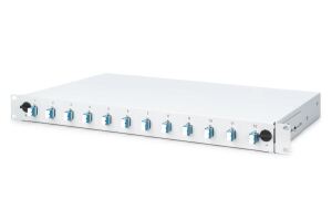 Digitus LWL Spleißbox, 1HE, bestückt, 12x LC DX, OS2
