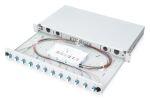 Digitus LWL Spleißbox, 1HE, bestückt, 12x LC DX, OS2
