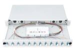 Digitus LWL Spleißbox, 1HE, bestückt, 12x LC DX, OS2