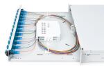 Digitus LWL Spleißbox, 1HE, bestückt, 12x LC DX, OS2