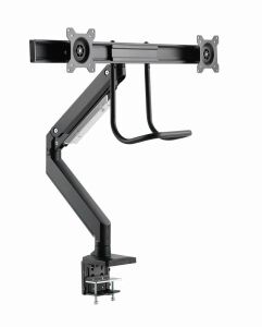 Gembird MA-DA2-04 Flachbildschirm-Tischhalterung 81,3 cm (32") Tisch/Bank Schwarz