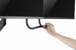 Gembird MA-DA2-04 Flachbildschirm-Tischhalterung 81,3 cm (32") Tisch/Bank Schwarz