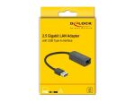 DeLOCK Adapter USB Typ-A Stecker zu 2,5 Gigabit LAN kompakt