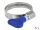 DELOCK Schlauchschelle, Flügelmutter 25-40mm 5 Stk. blau