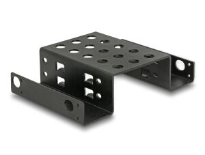 DELOCK Einbaurahmen 2x 2.5" zu 5.25" Metall schwarz