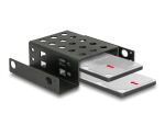 DELOCK Einbaurahmen 2x 2.5" zu 5.25" Metall...