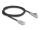 DeLOCK USB 2.0 Kabel Typ-A Stecker zu USB Type-C Stecker gewinkelt mit LED und Schnellladefunktion 60 W 1 m