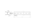 DELOCK Hutschiene 35 x 15 mm (50 cm) Stahl