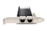 Digitus 2-Port 10 Gigabit Ethernet Netzwerkkarte, RJ45, PCI Express, Intel Chipsatz