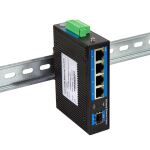 LogiLink NS204 Netzwerk-Switch Unmanaged Gigabit Ethernet (10/100/1000) Schwarz