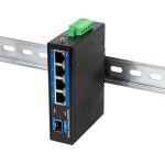 LogiLink NS204 Netzwerk-Switch Unmanaged Gigabit Ethernet (10/100/1000) Schwarz
