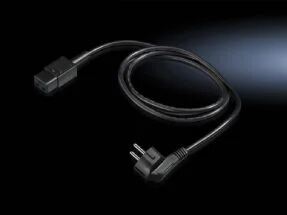 Rittal DK 7200.216 Schwarz 1,8 m Netzstecker Typ F C19-Koppler