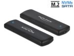DeLOCK Externes USB Type-C™ Combo Gehäuse für M.2 NVMe PCIe oder SATA SSD