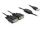 DeLOCK 2x RS232/USB 2.0 Serien-Kabel Schwarz