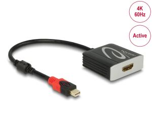 DeLOCK Aktiver mini DisplayPort 1.4 zu HDMI Adapter 4K 60 Hz (HDR)