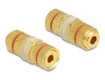 DELOCK Audio Adapter Polklemme > Polklemme zum Einbau rot